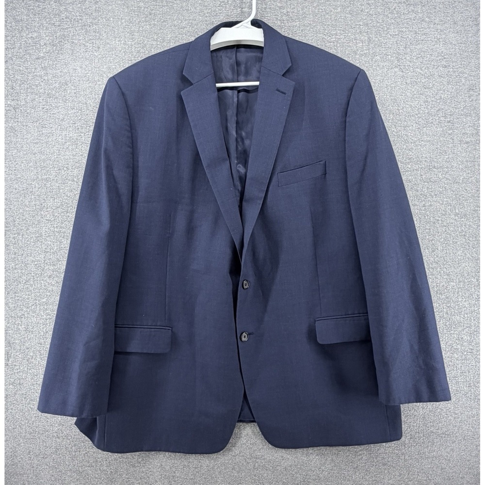 Ralph Ralph Lauren Blazer Men Size 48 Long Blue 100% Wool